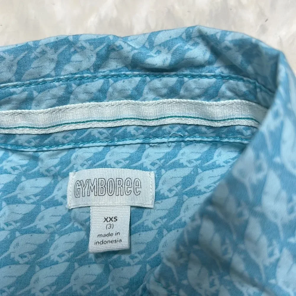 Worn once - Gymboree Boys Short Sleeve Summer Button Down Shirt